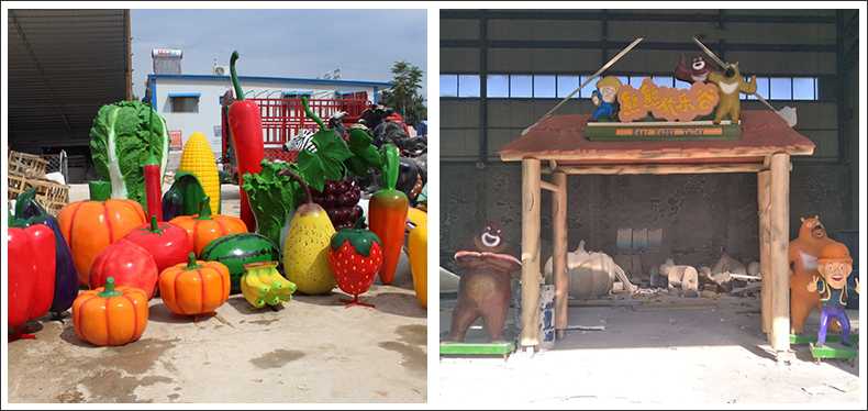 仿真蔬菜水果擺件，卡通玻璃鋼門頭