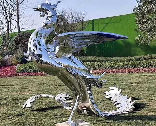 不銹鋼雕塑生產(chǎn)廠(chǎng)家不銹鋼鳳凰雕塑
