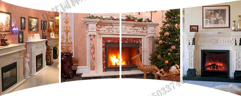 歐式壁爐架實景，大理石壁爐架定制，石雕壁爐架工廠