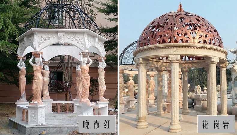 歐式景觀涼亭，大理石涼亭，石雕景觀涼亭
