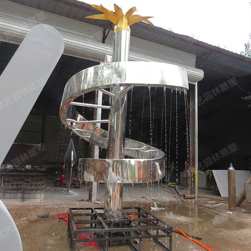 水景噴泉雕塑，不銹鋼雕塑廠家