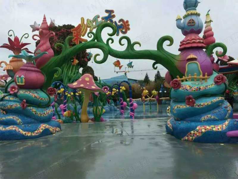 水泥雕塑，水泥卡通門頭