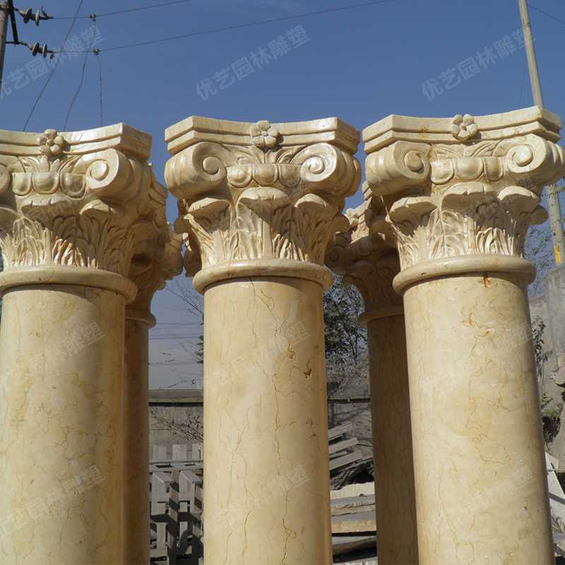 大理石羅馬柱，石材羅馬柱